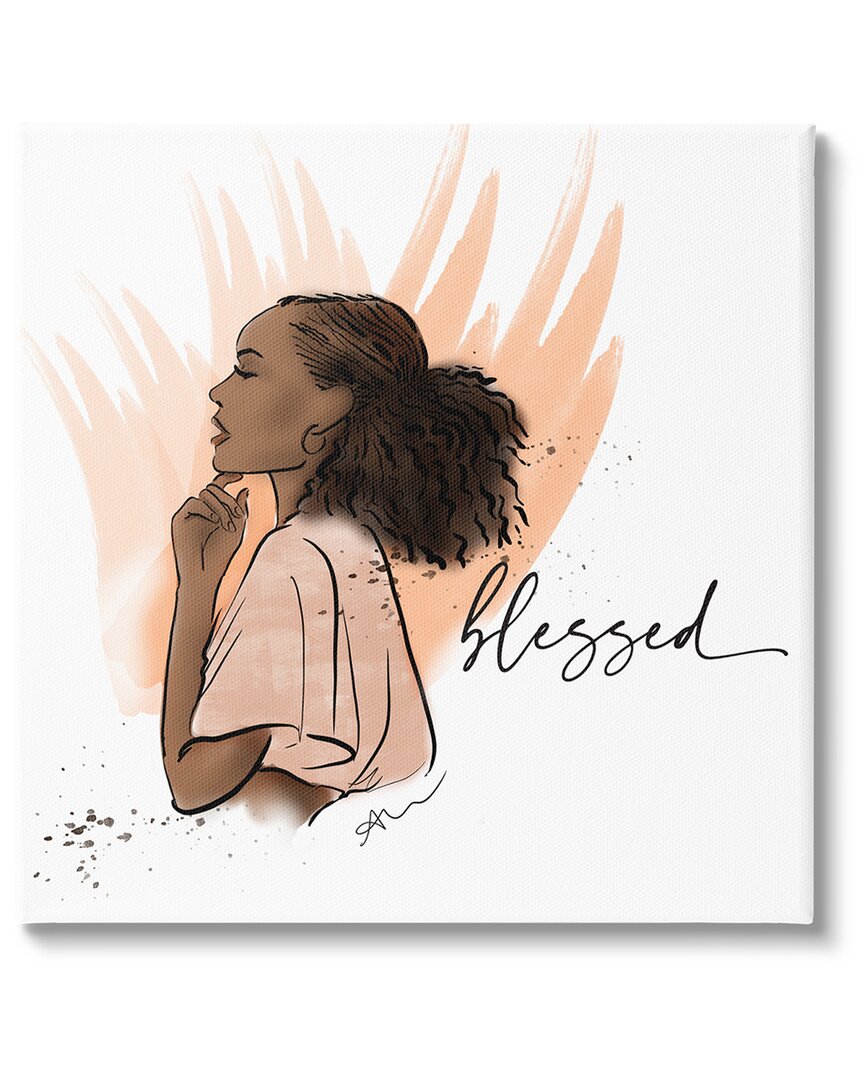 Stupell Blessed Woman Portrait Canvas Wall Art By Alison Petrie