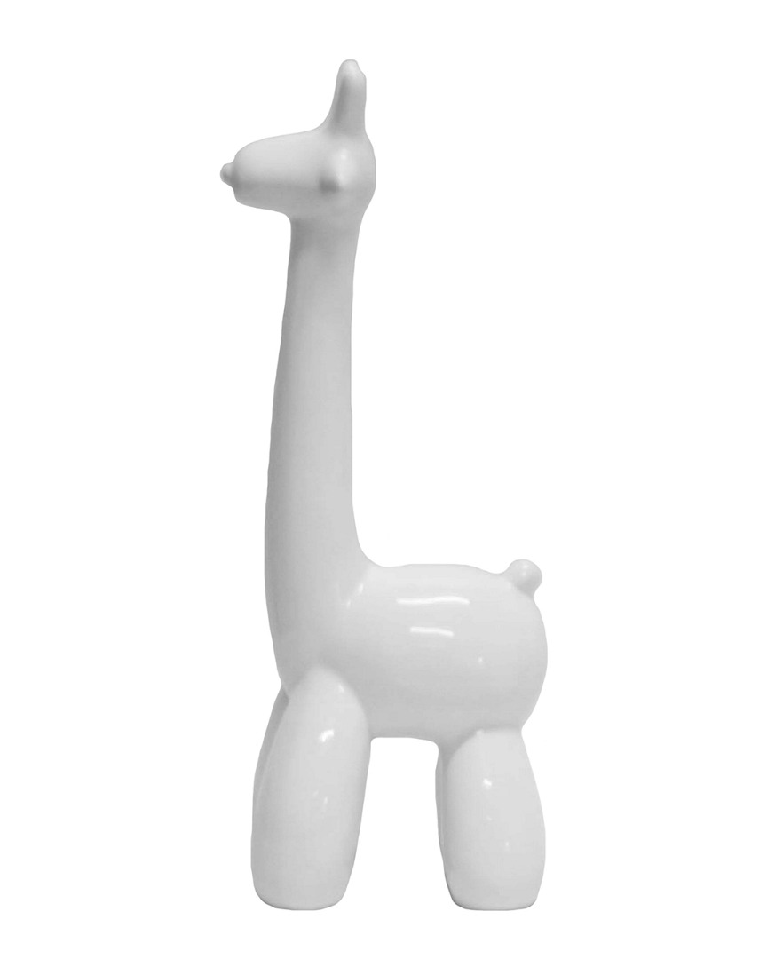 Sagebrook Home White Giraffe Balloon Animal