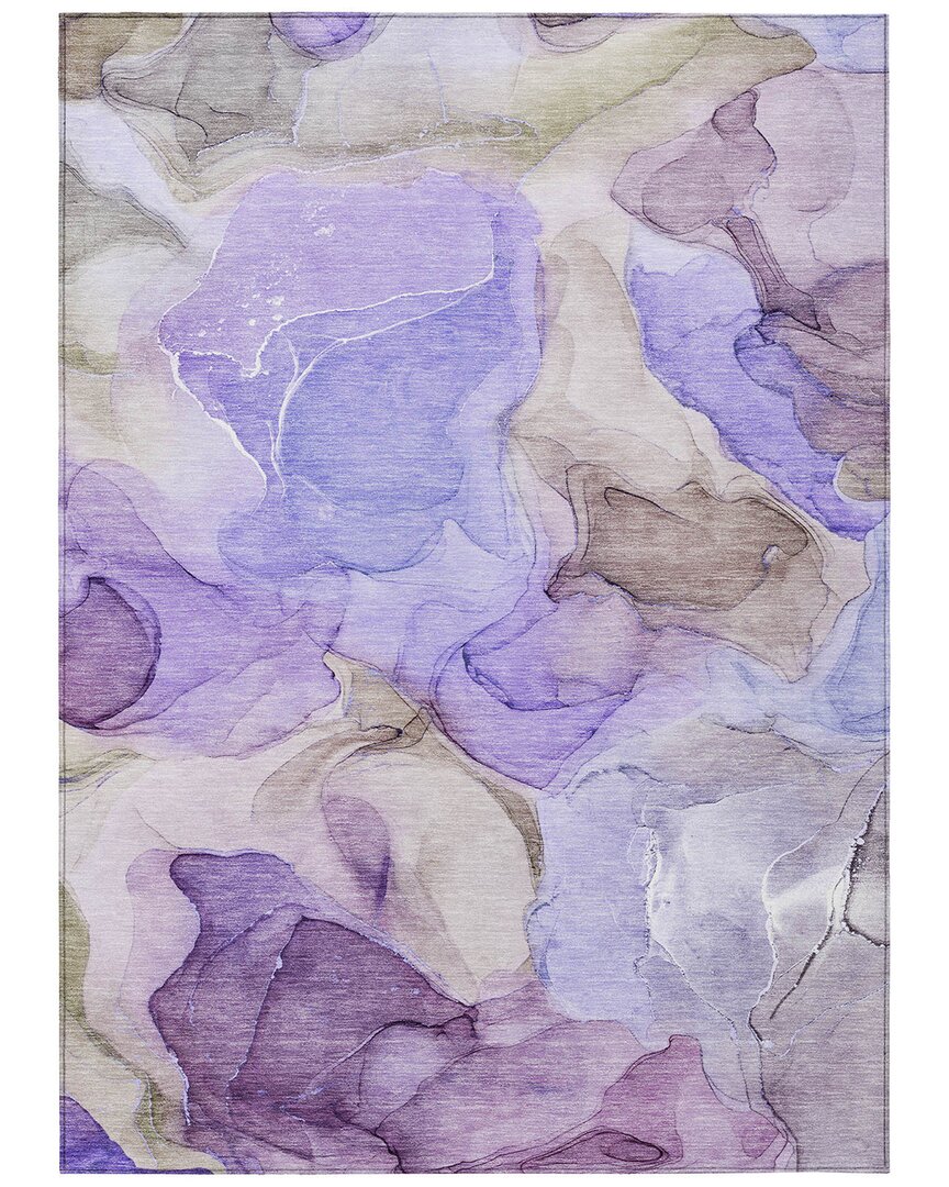 Addison Rugs Chantille Polyester Indoor/outdoor Washable Rug In Purple