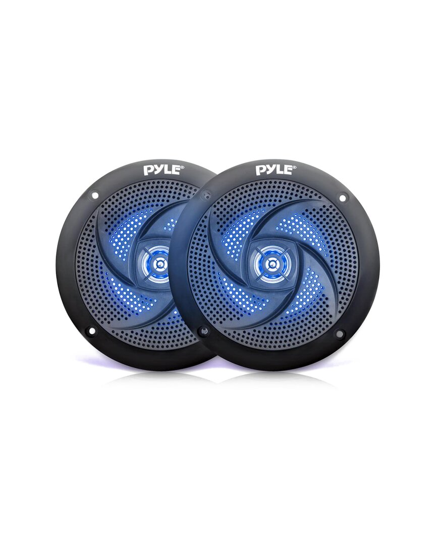 PYLE PYLE WATERPROOF RATED MARINE SPEAKERS WITH BUILT-IN LED LIGHTS