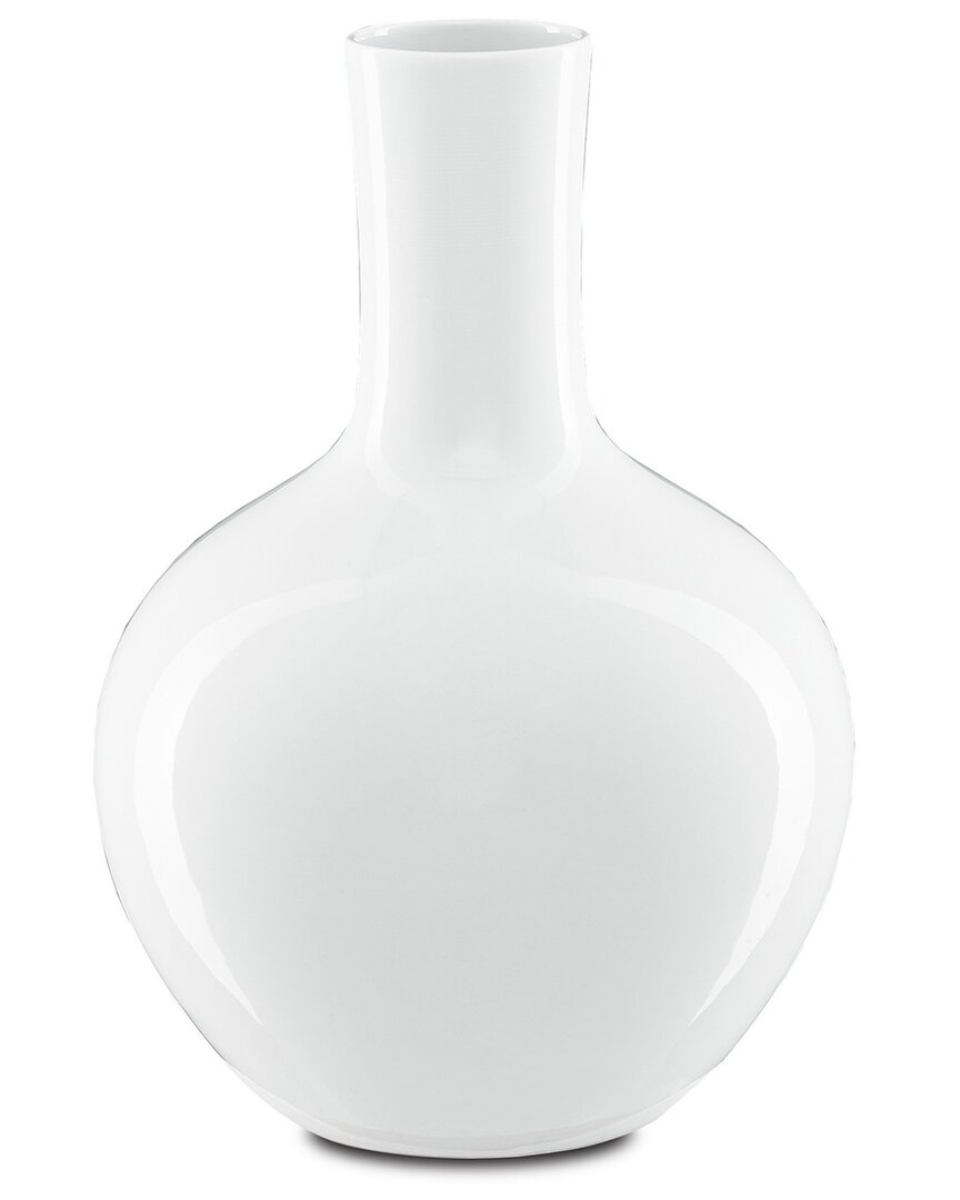 Currey & Company Imperial Small Gourd Vase In White