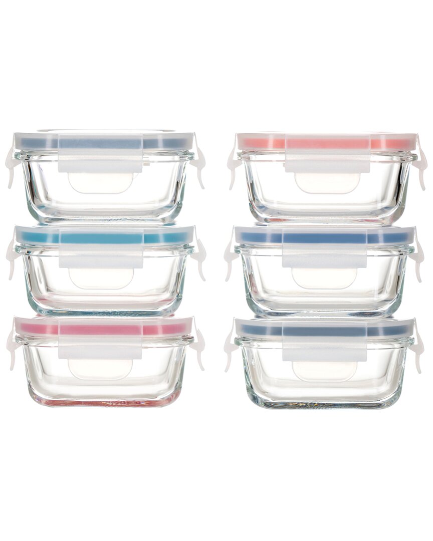 Genicook 12pc Borosilicate Glass Small Baby-sized Meal & Food Storage Containers