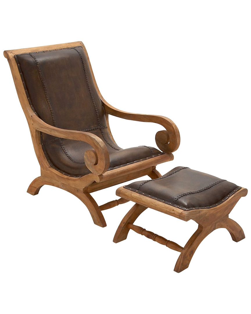Uma Enterprises Peyton Lane 2pc Chair And Ottoman Set
