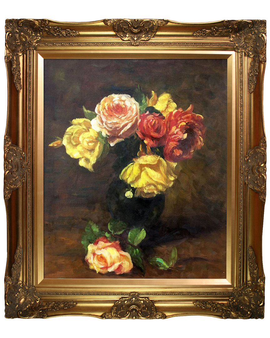 Overstock Art La Pastiche By Overstockart White And Pink Roses By Henri Fantin-latour