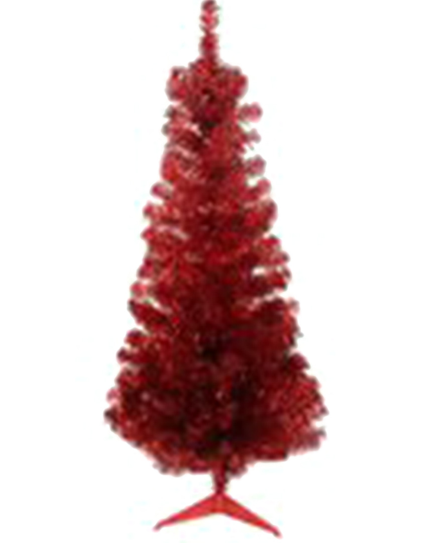 Northlight Red Tinsel Medium Artificial Christmas Tree