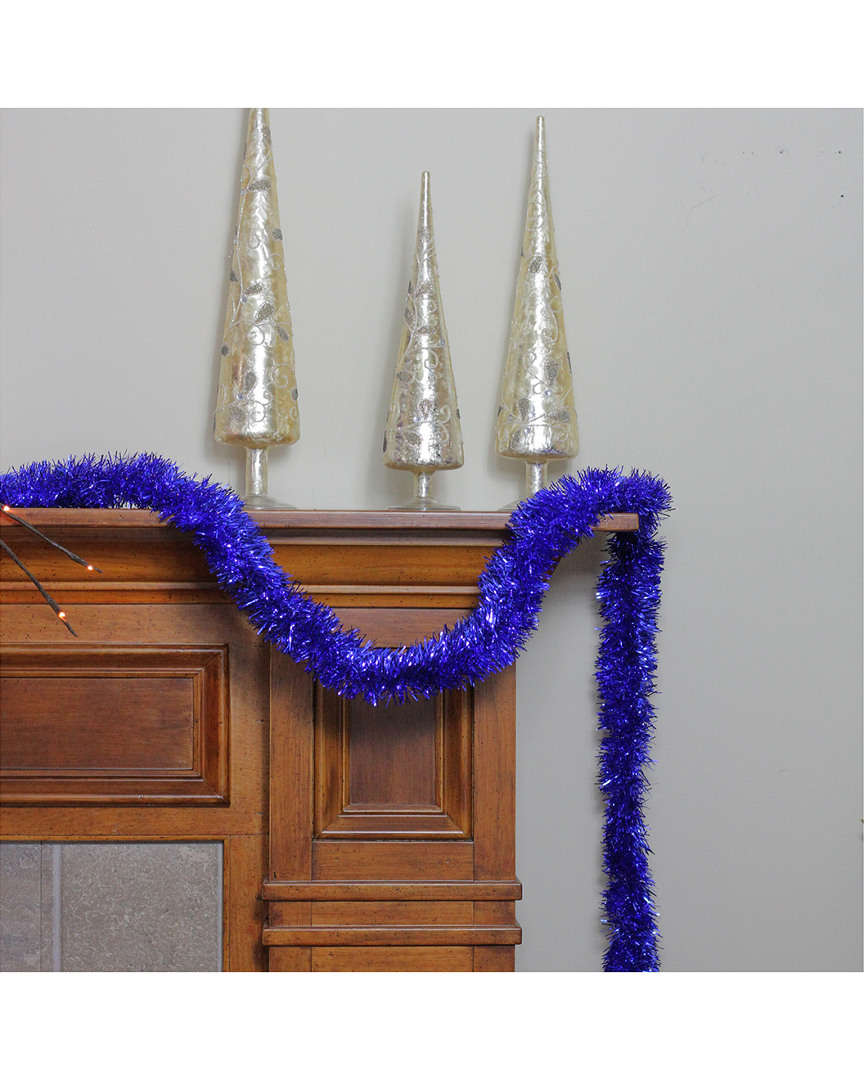 Shop Northlight Shiny Blue Festive Christmas Hanukkah Foil Tinsel Garland