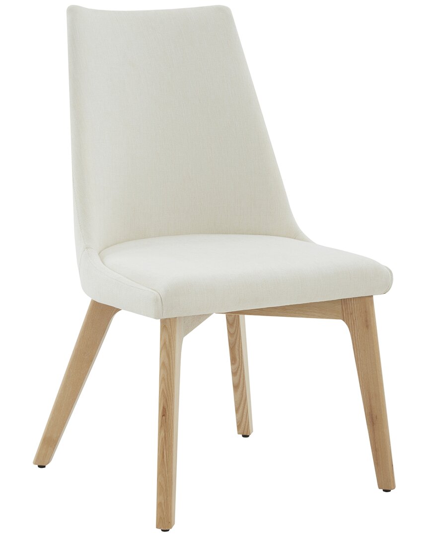 Safavieh Couture Sandralynn Linen Dining Chair In White