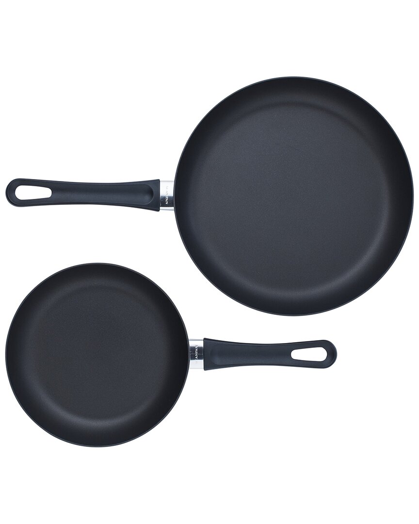Scanpan Classic 10.25" And 12.5" Nonstick 2-piece Fry Pan Set, Black