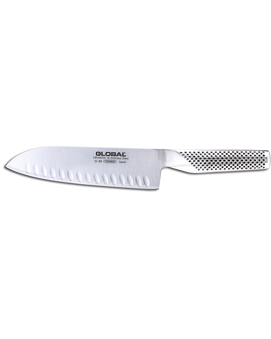 Global Hollow Ground 7in Santoku Knife