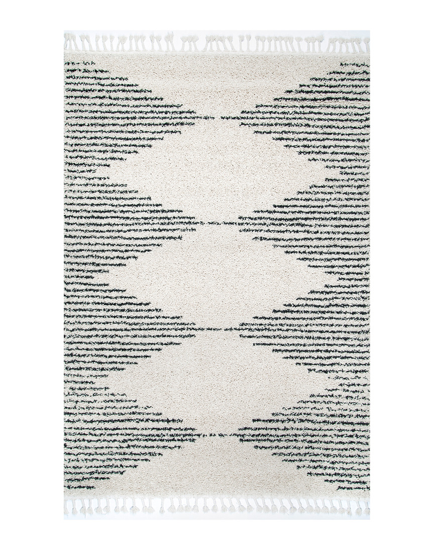 Shop Nuloom Bria Moroccan Diamond Tassel Rug