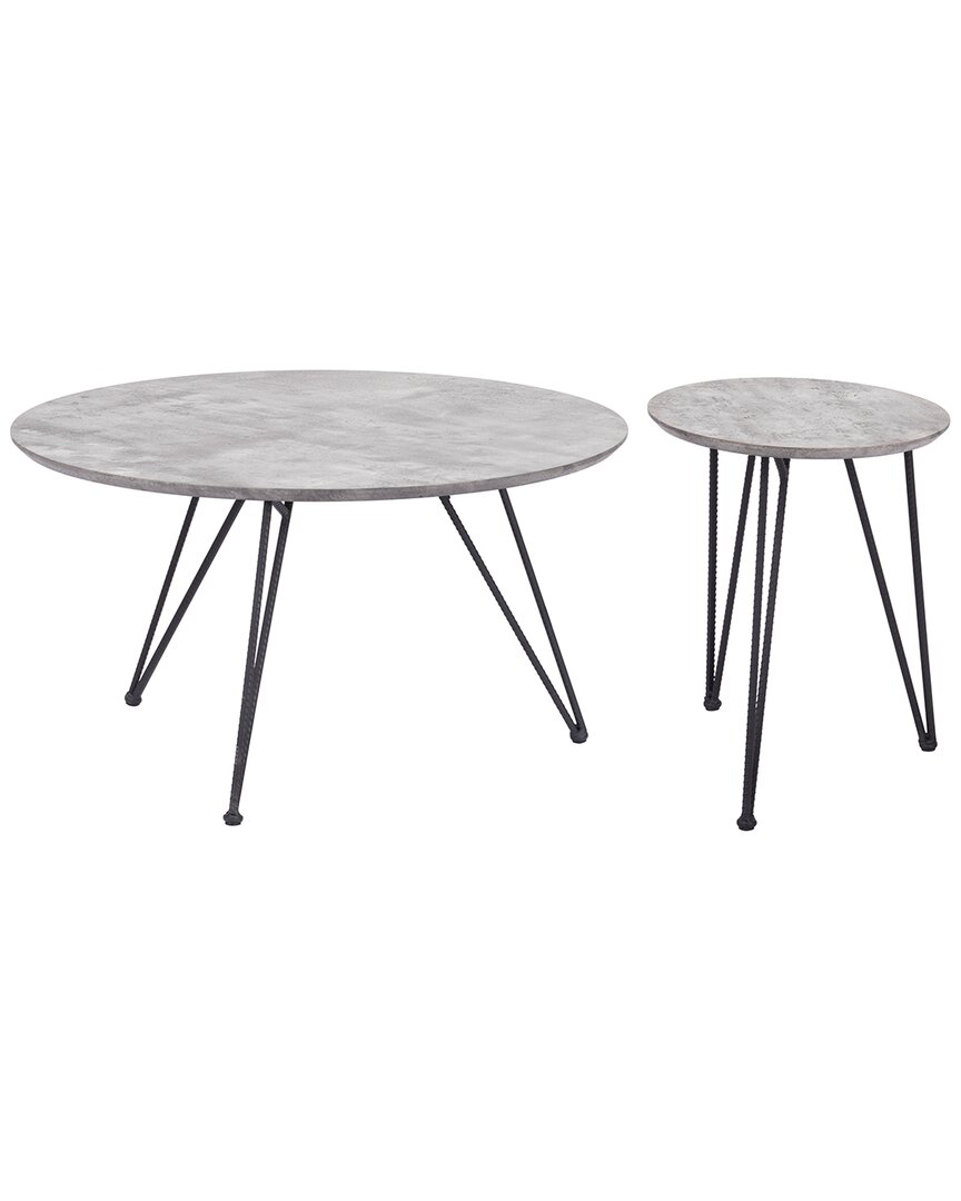 Zuo Modern Kerris Coffee Table Set In Gray