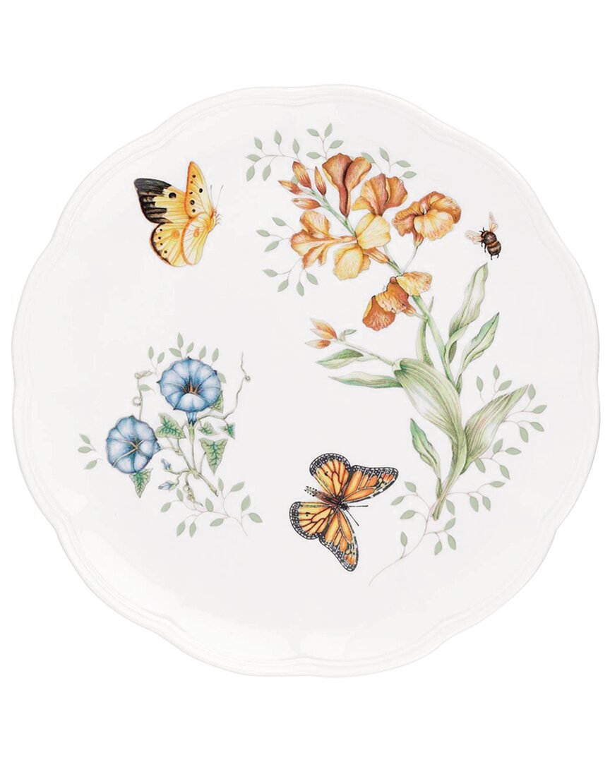 Lenox Butterfly Meadow Monarch Dinner Plate In White