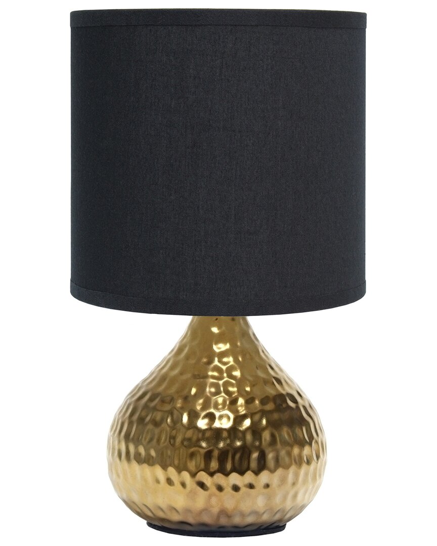 Lalia Home Laila Home Hammered Gold Drip Mini Table Lamp