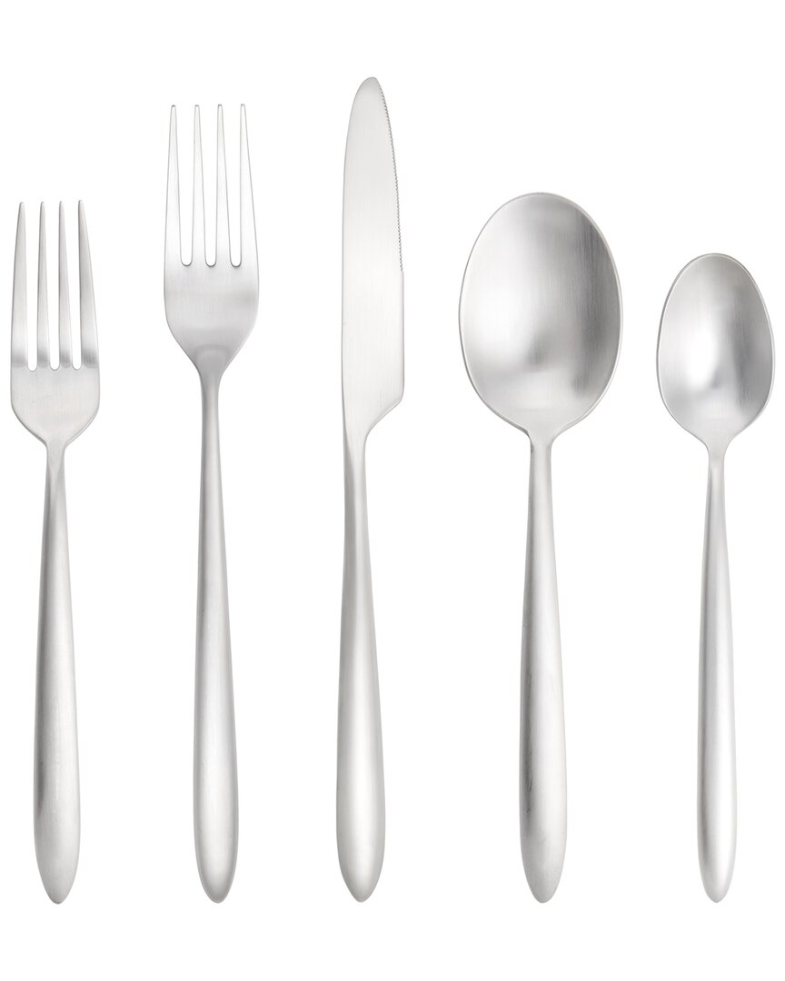 Fortessa Velo 18/10 Stainless Steel 5pc Flatware Set (service For 1) In Silver