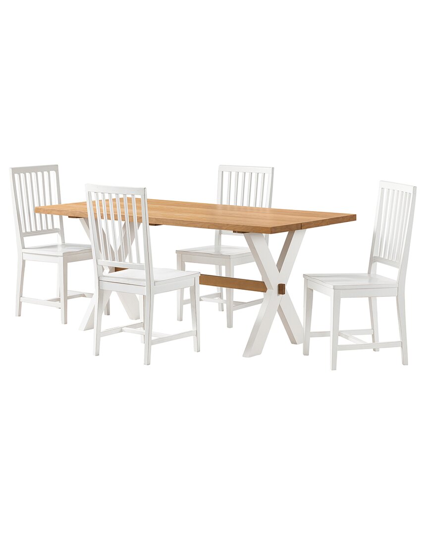 Alaterre Furniture Chelsea 72in Dining Table & Chairs In Natural