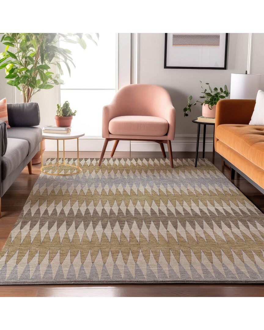 Addison Rugs Premium Washable Area Rug In Brown