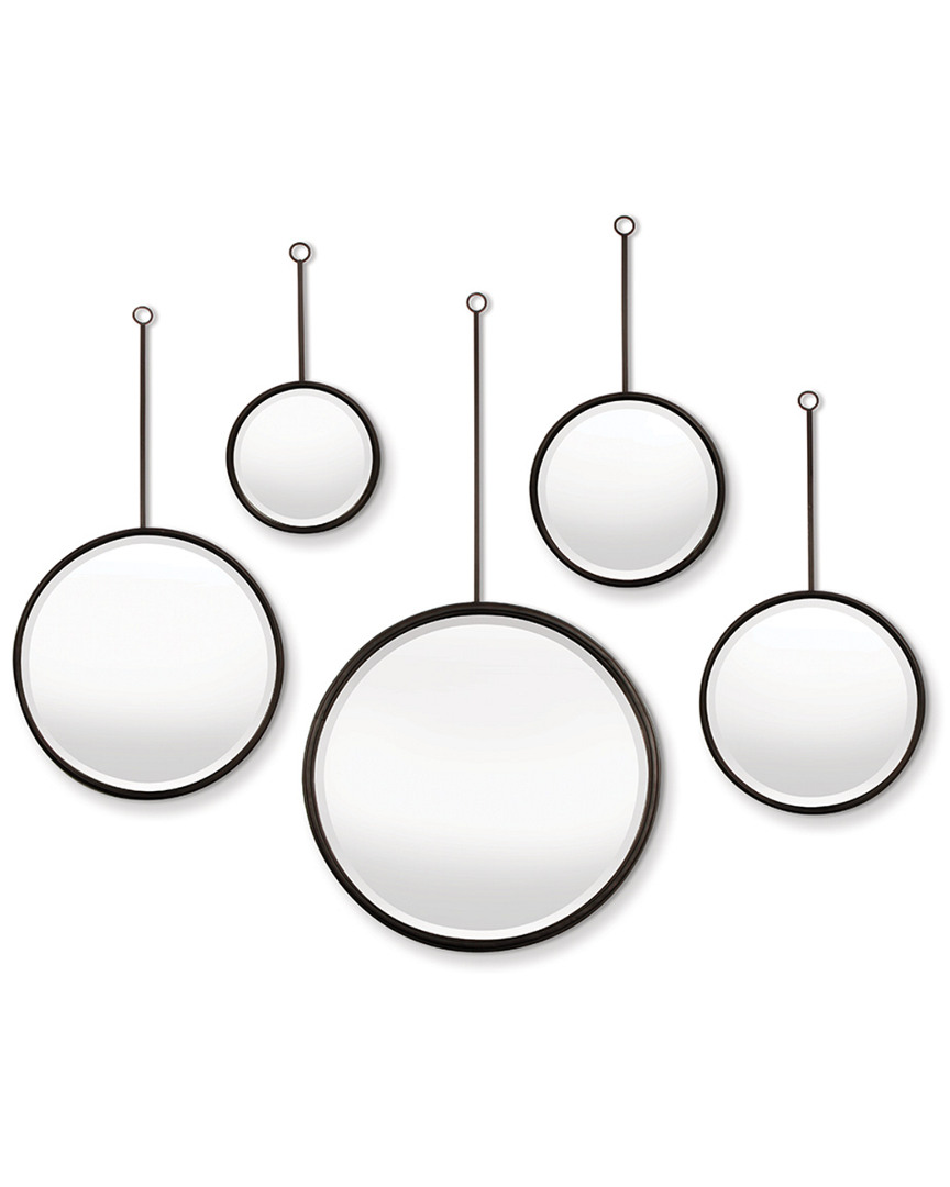 Napa Home & Garden Set Of 5 Maison Noir Pendulum Mirrors