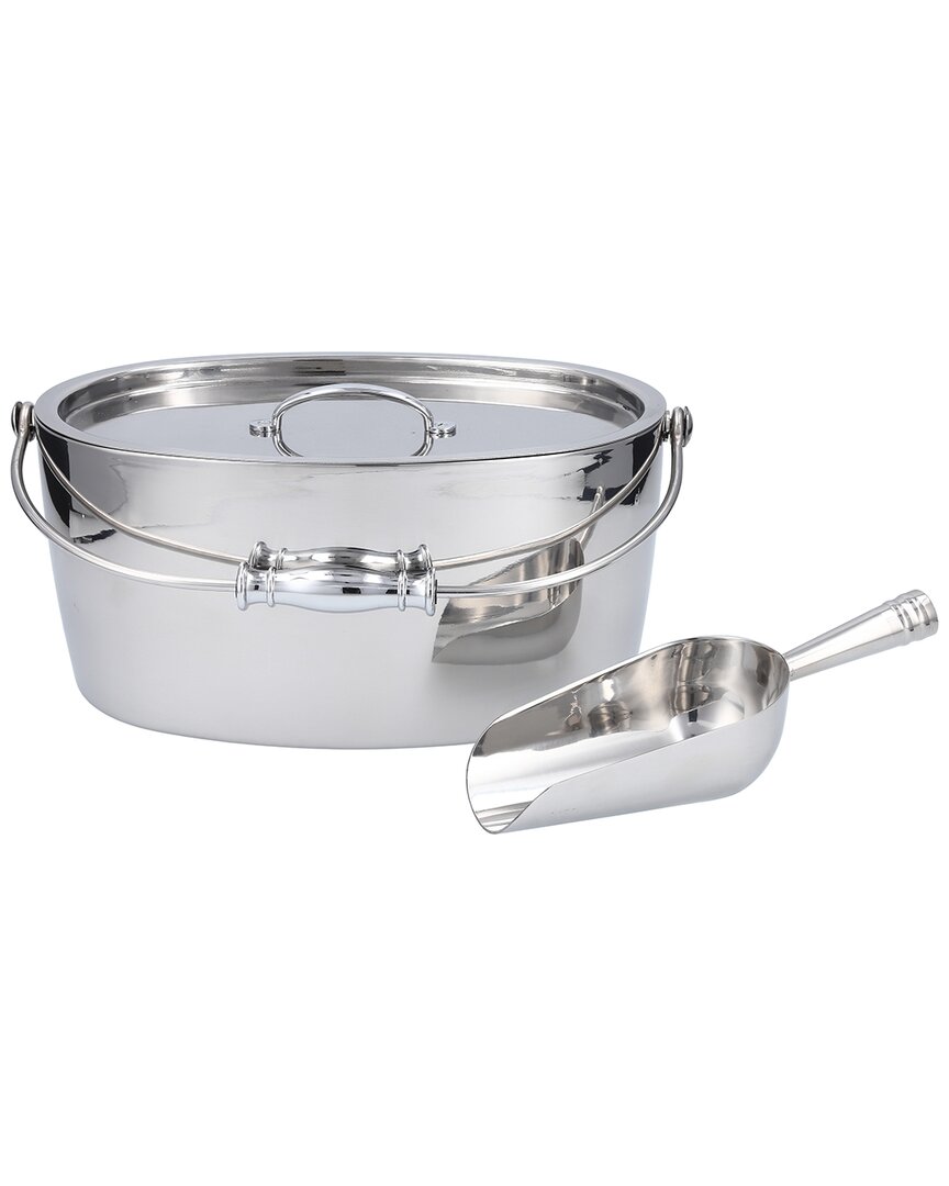 Fortessa Crafthouse Oval Ice Bucket In Silver