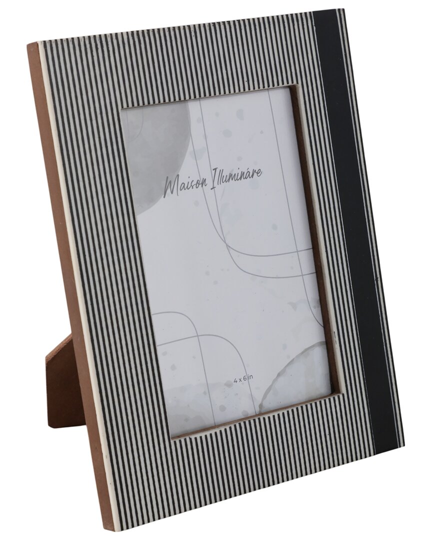 Sagebrook Home 4x6 Lines Resin Photo Frame