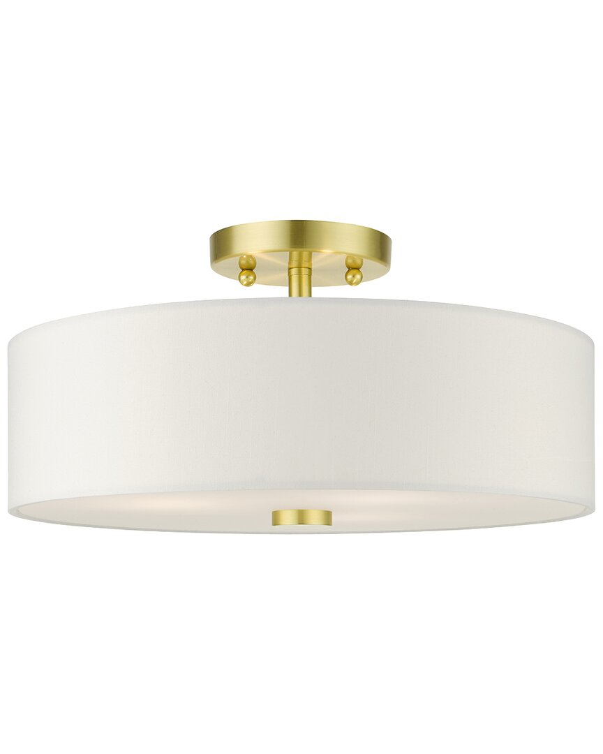 Livex Lighting 3-light Semi Flush