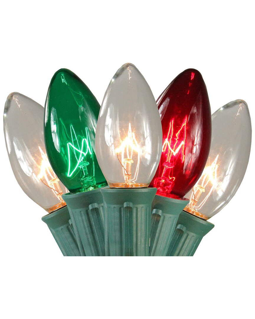 Northern Lights Northlight Set Of 15 Lighted Red  Clear And Green C9 Christmas Pathway Marker Decor In Red