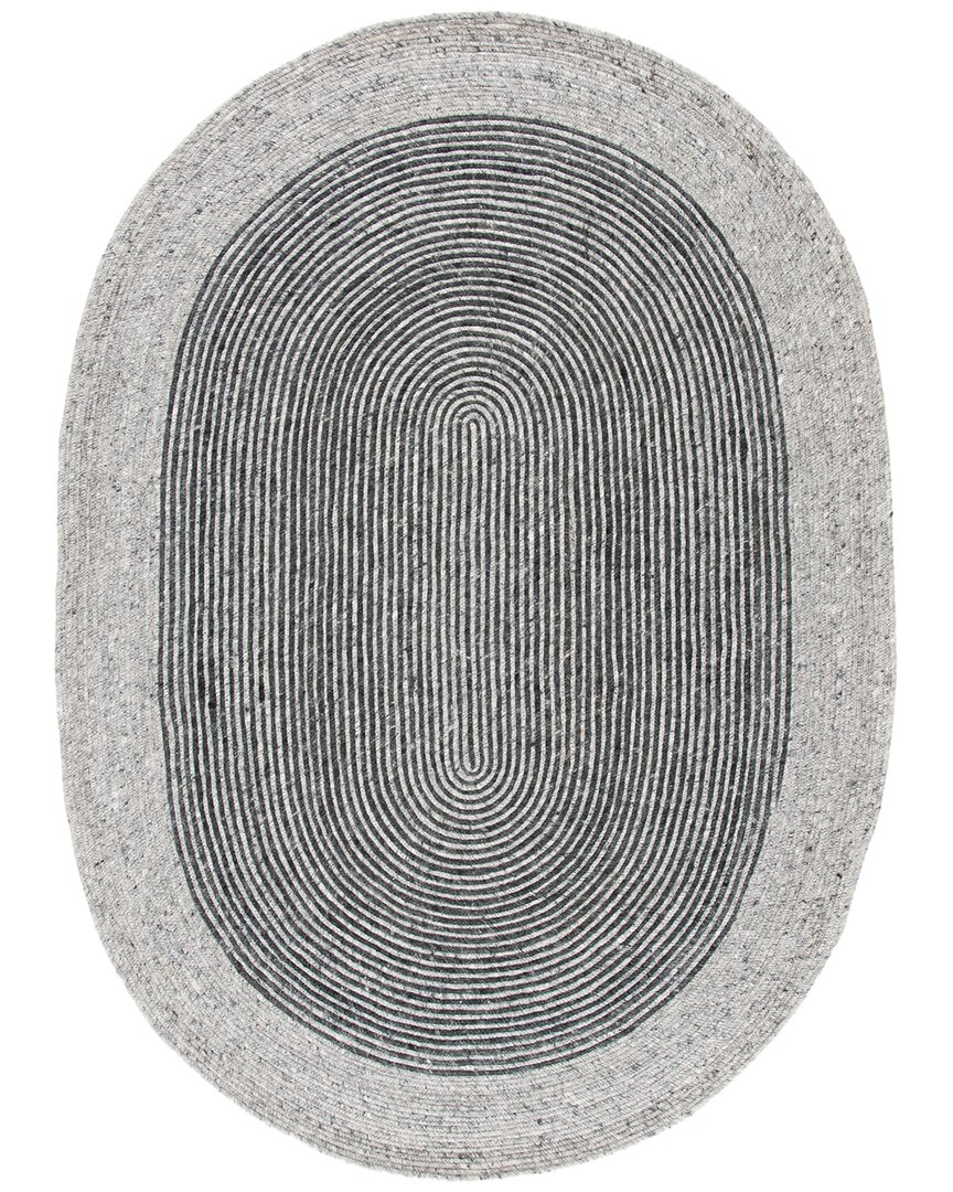 Safavieh Dnu Braided Wool-blend Area Rug In Grey