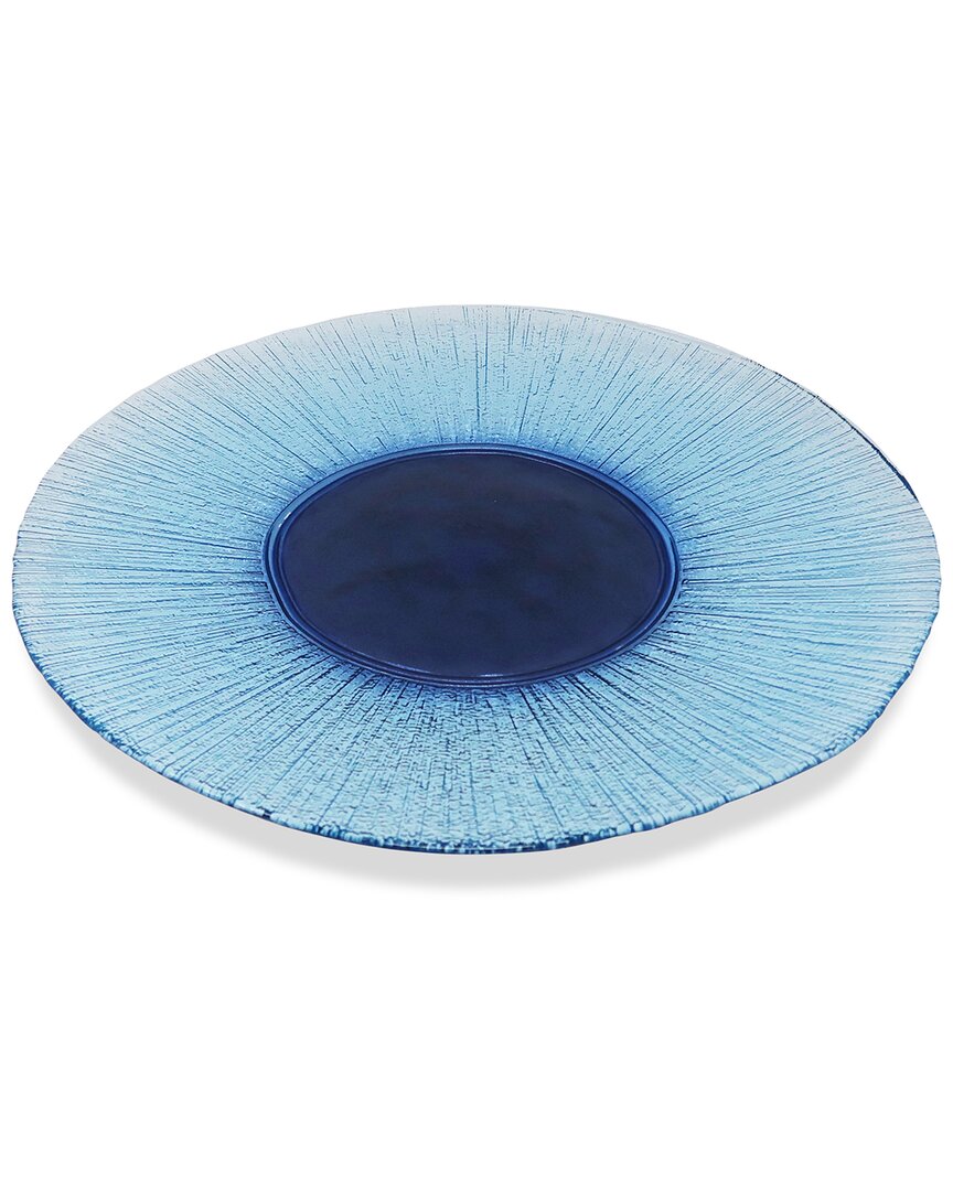 Vivience Set Of 4 Charger Plates In Blue