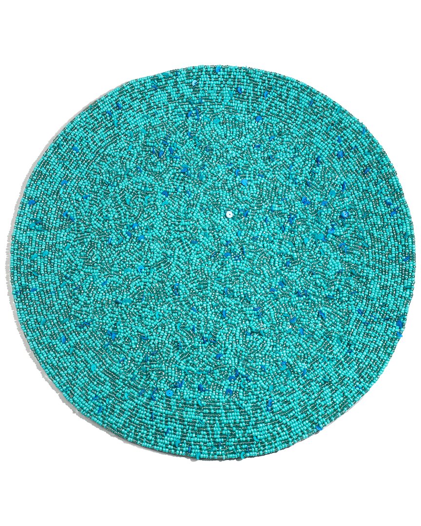 Tiramisu Turquoise Tide Beaded Placemat