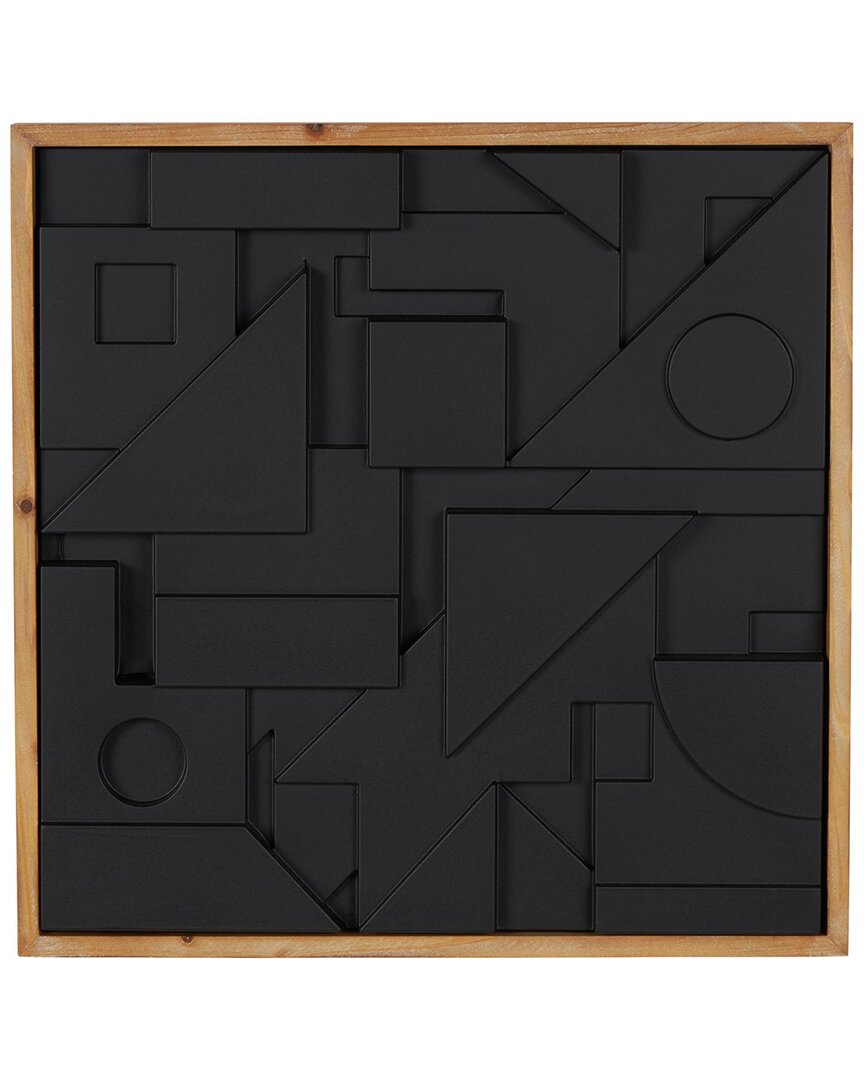 Peyton Lane Geometric Wood Dimensional Layered Shape Home Wall Decor