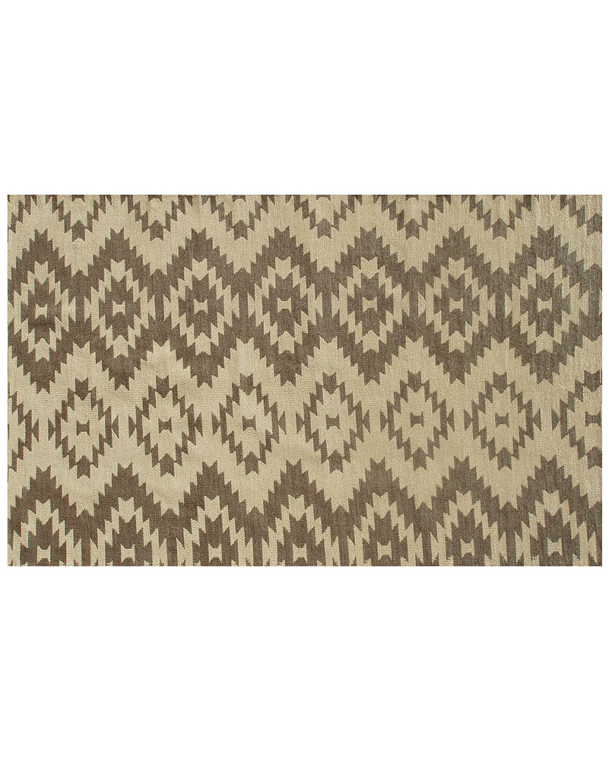 R16 Rose Silhouette Hand-made Contemporary Indoor/outdoor Rug