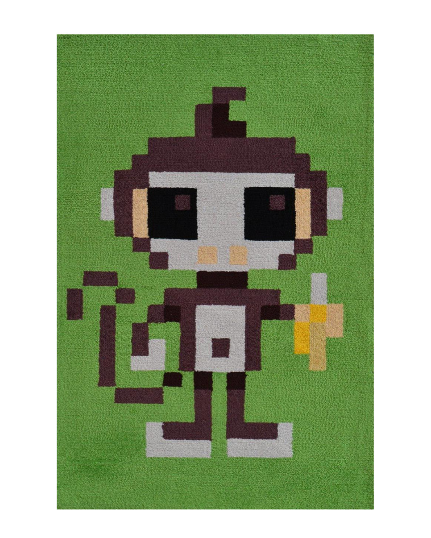 R16 Pixel Monkey Hand-made Rug
