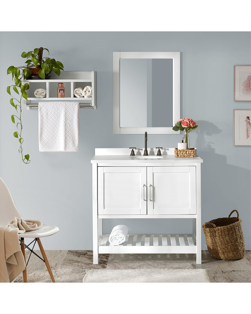 Alaterre Furniture Bennet 3pc Wooden Bathroom Vanity Set