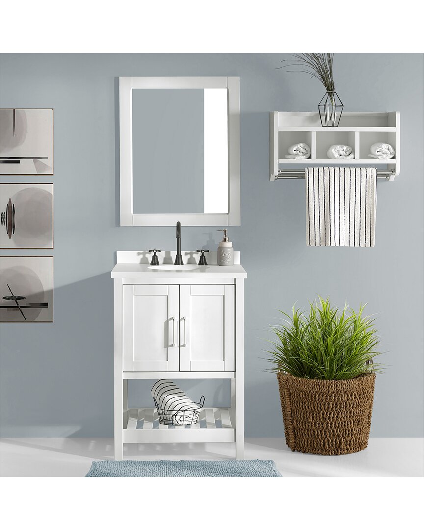 Alaterre Furniture Bennet 3pc Wooden Bathroom Vanity Set