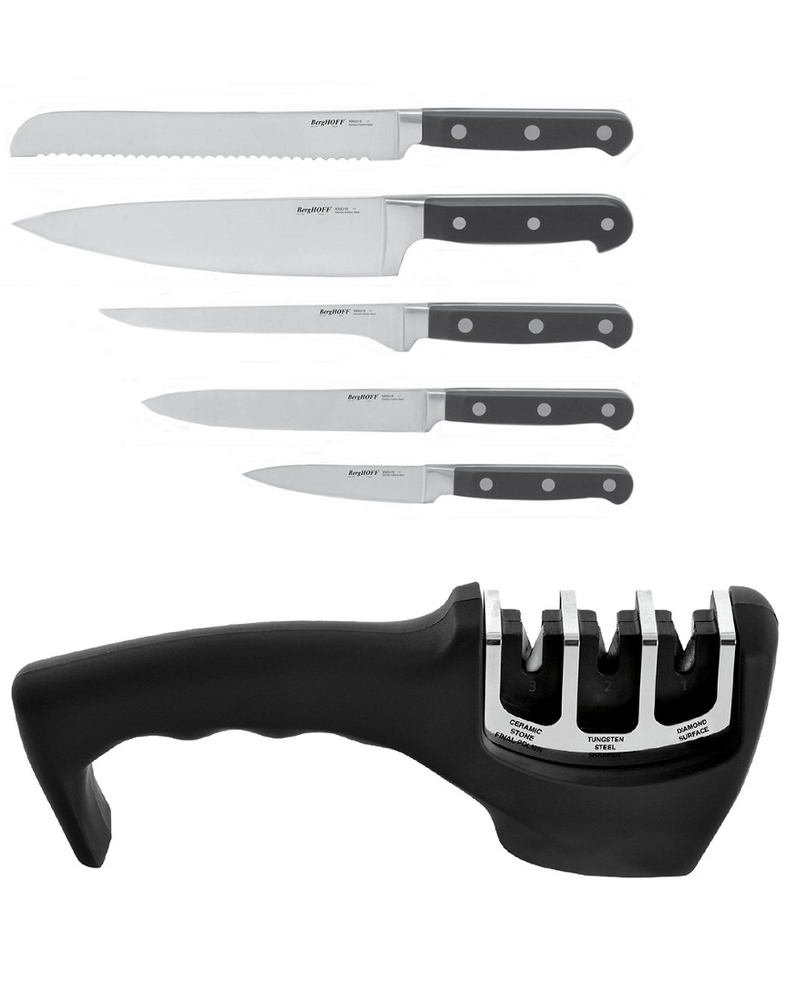 Berghoff Contempo Cutlery Knife Set In Black