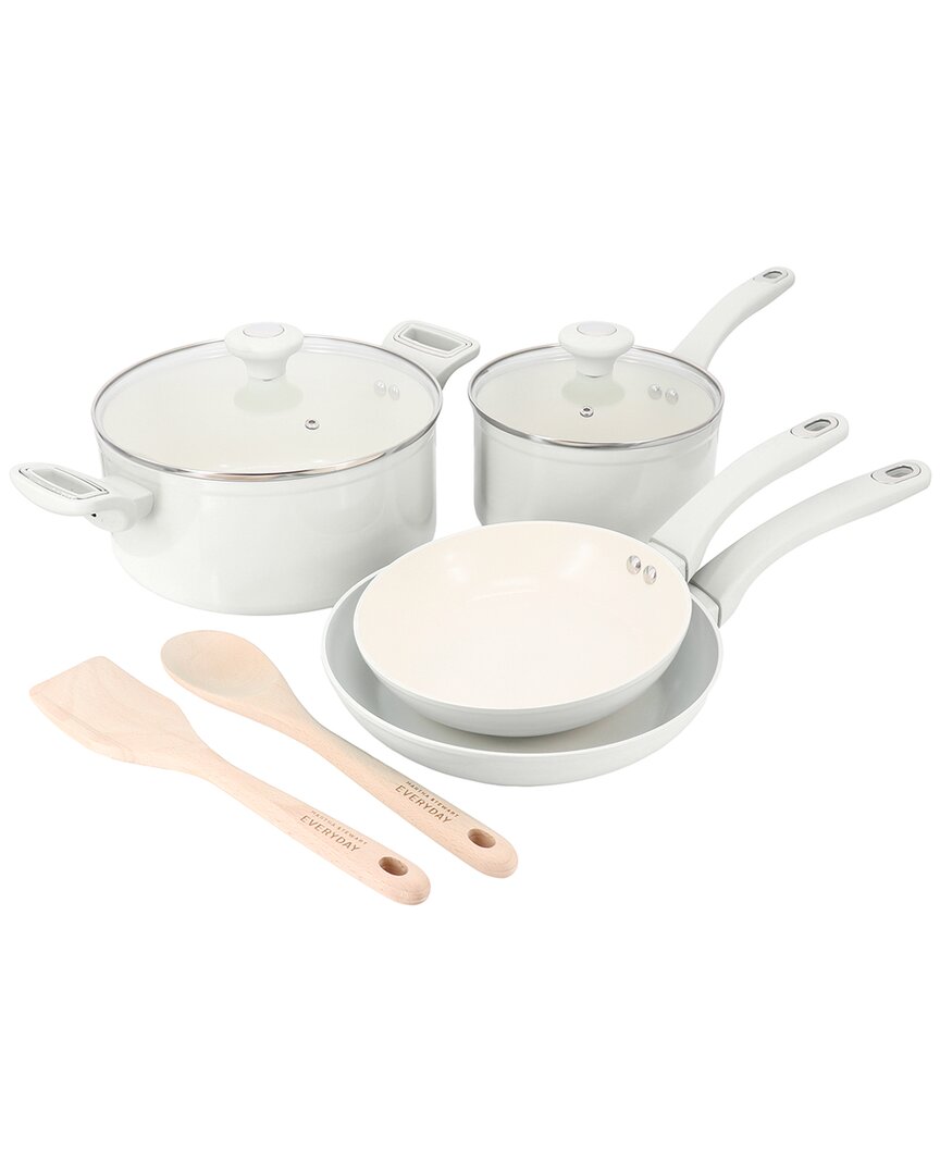 Martha Stewart Everyday Rexford 8pc Ceramic Nonstick Aluminum Cookware Set