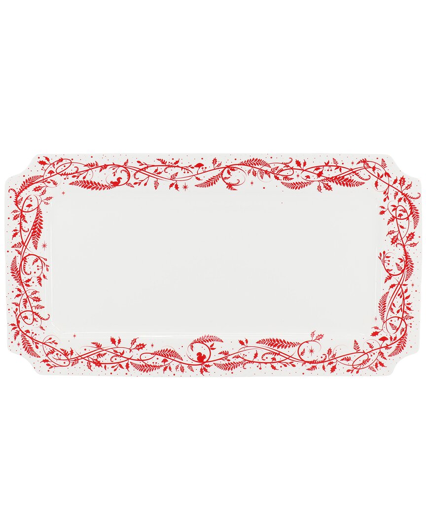 Martha Stewart Holiday Vines 16in Fine Ceramic Serving Platter