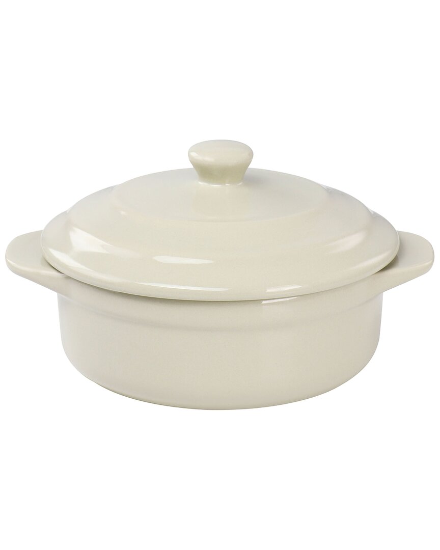 Martha Stewart Stoneware Round Mini Casserole With Lid