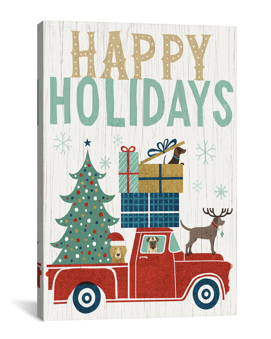 Icanvas Happy Holidays Ii By Michael Mullan In Multi