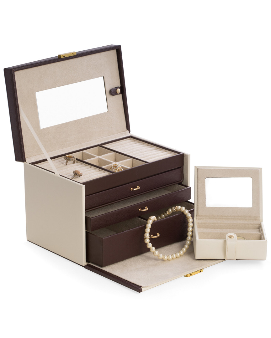 Shop Bey-berk 4-level Leather Jewelry Box