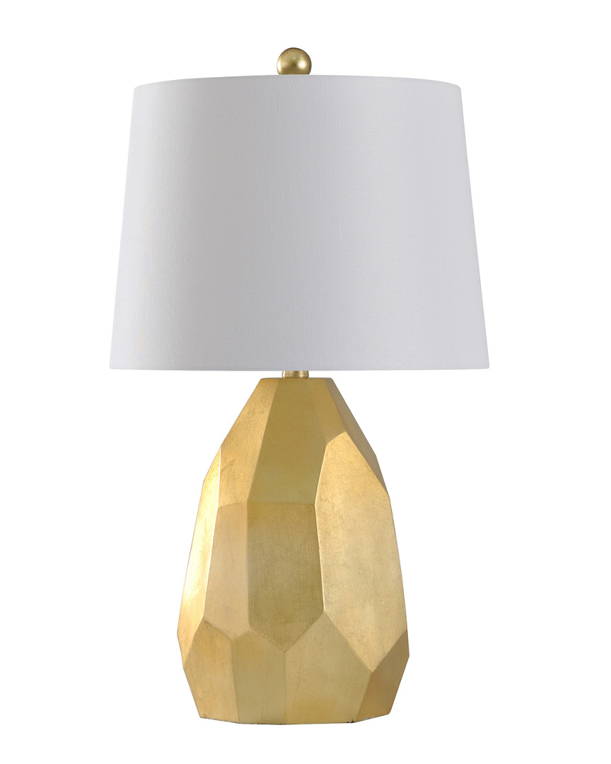 Stylecraft 25in Painted Gold Table Lamp