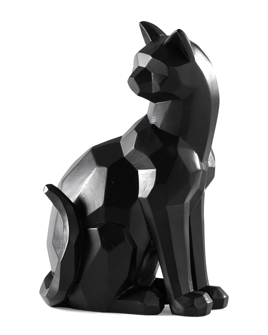Torre And Tagus Carved Angle Sitting Cat Decor