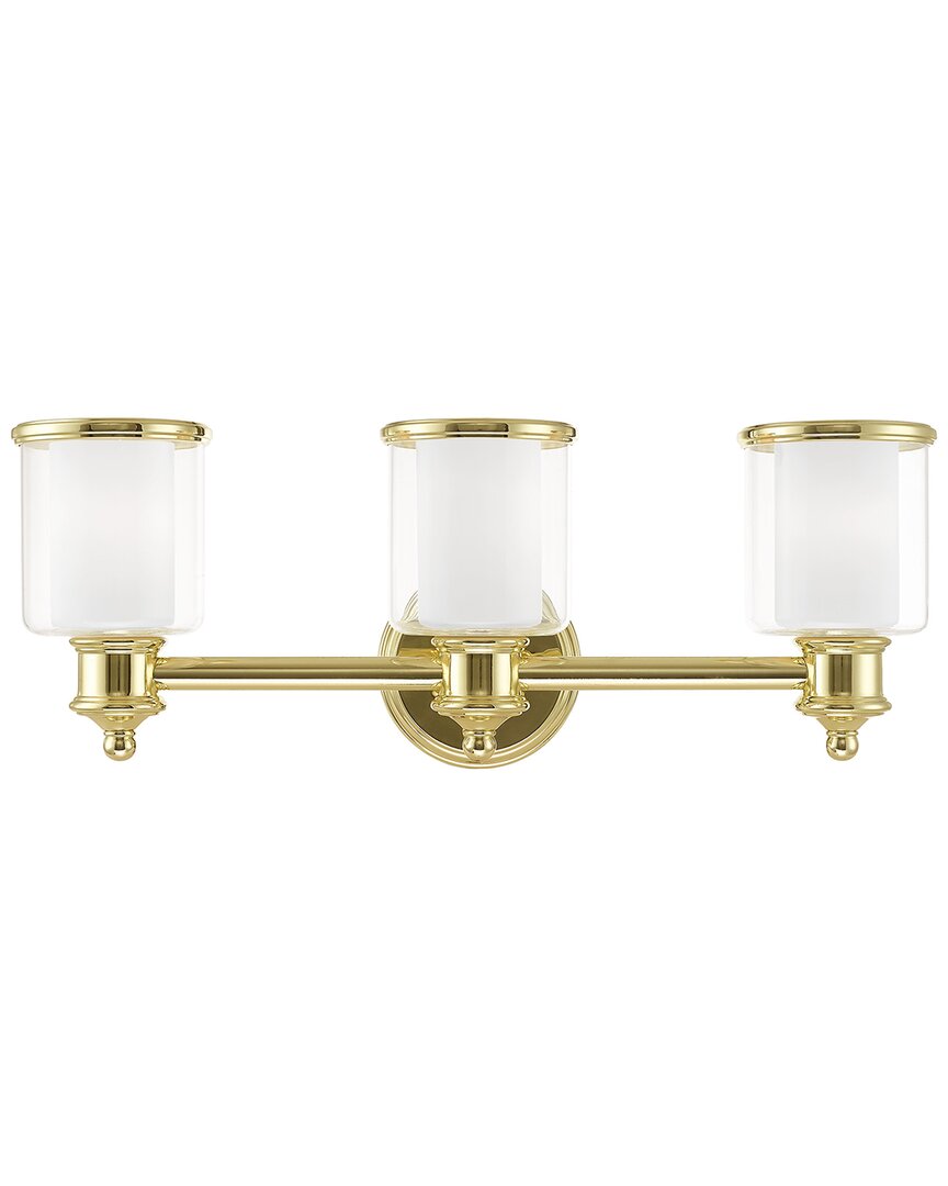Livex Lighting Middlebush 3 Lt Polished Brass Bath Vanity