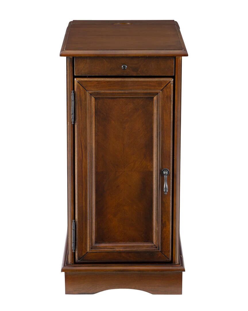 Linon Barron Usb Accent Table