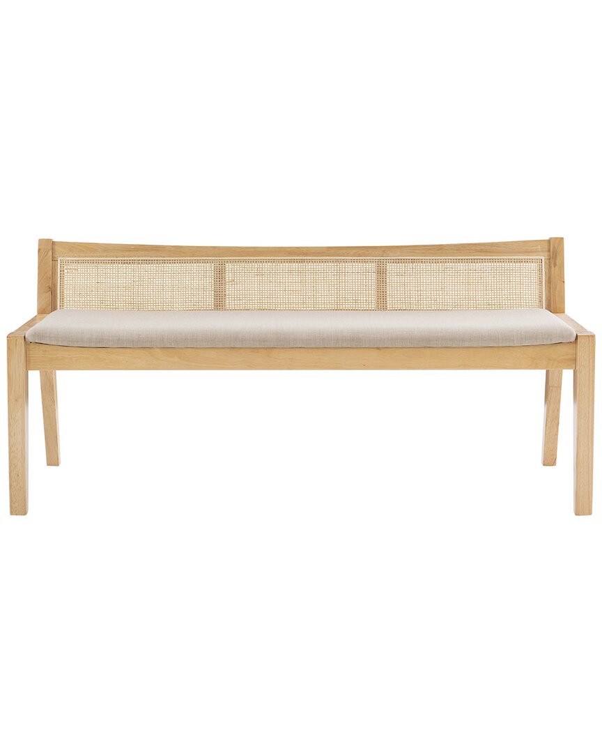 Linon Beaux Cane Bench
