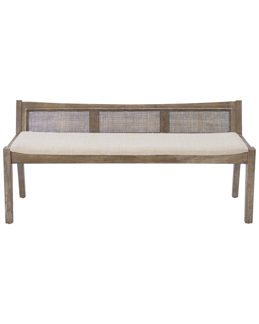 Linon Beaux Cane Bench