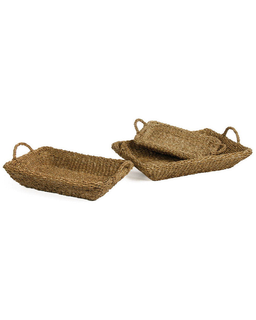 Napa Home & Garden Set Of 3 Seagrass Trays