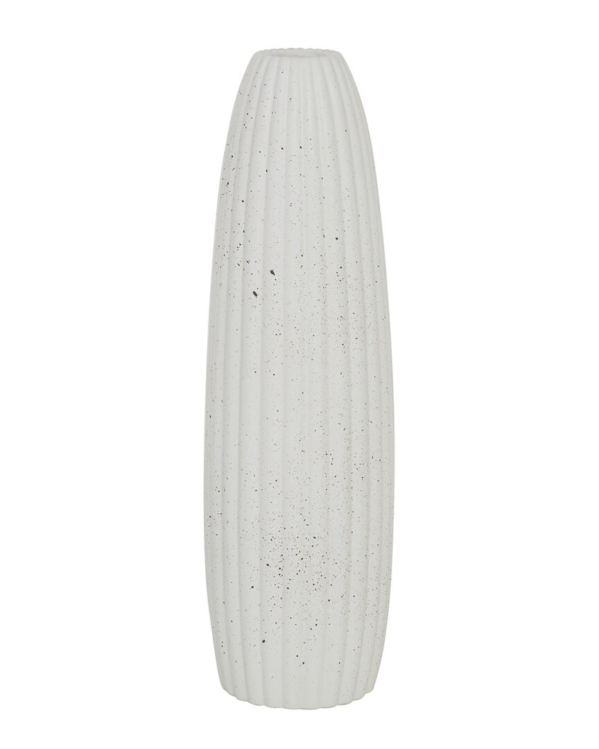 Peyton Lane White Ceramic Contemporary Vase