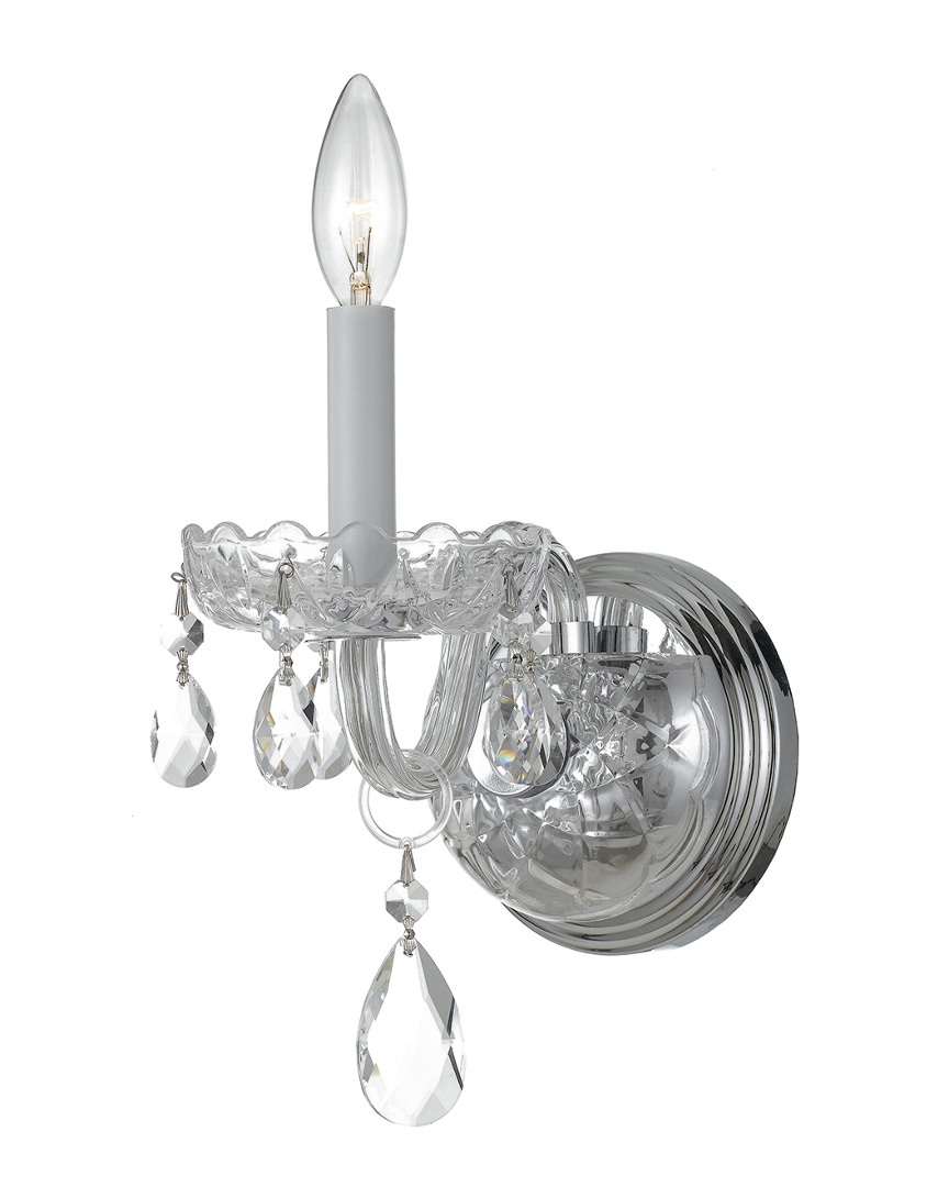 Crystorama 1-light Traditional Crystal Sconce