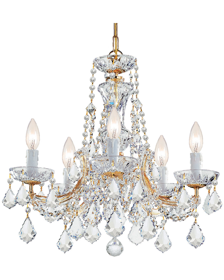 Crystorama 5-light Maria Theresa Mini Chandelier In Metallic