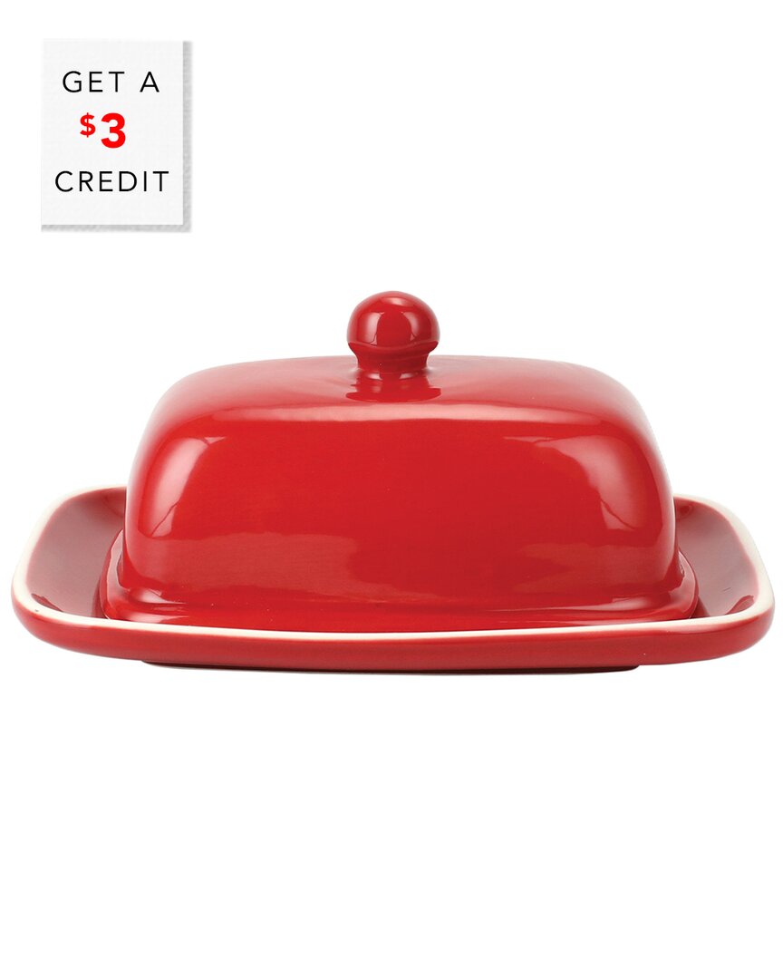 Viva By Vietri Chroma Butter Dish